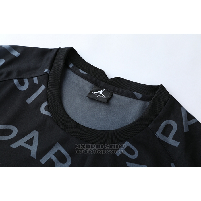 Chandal del Paris Saint-Germain Jordan Manga Corta 2021 Negro